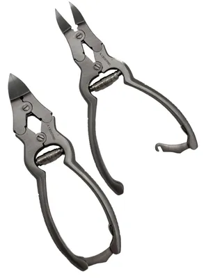 Nagelzange Doppelübersetzung 16 cm – rostfrei, extra robust – für harte Nägel – mit Sperre – Klinikq
