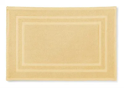 Image de Rhomtuft Tapis de bain Gala carré 50 x 70 cm Couleur maïs