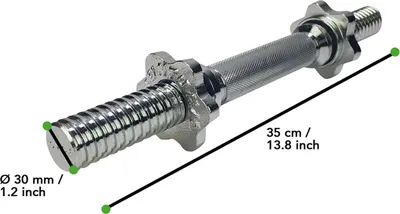 Immagine prodotto di Set di manubri Tunturi da 15 kg, 1 barra a vite