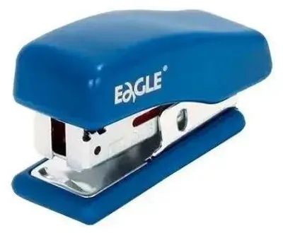 Imagen del producto de Grapadora mini azul EAGLE, modelo 868, para 20 hojas
