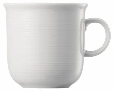 Porzellanbecher mit Henkel 0,28 L, weiß, spülmaschinenfest