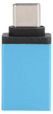 Zdjęcie produktu dla Adapter typu C – przejściówka do szybkiego ładowania USB dla telefonów komórkowych i laptopów – akcesoria komputerowe (kolor niebieski)