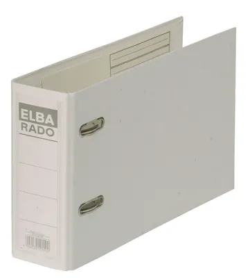 Produktbild von Elba Lever Arch File Rado Plast, 75 mm, for A5 Landscape, PVC White, 7,5 cm, 18 cm, Weiß, 5 Stück