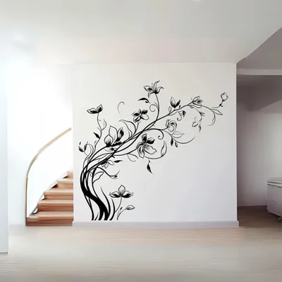 elegantes Blumen-Set – Decords Wandtattoo, Produktansicht 1