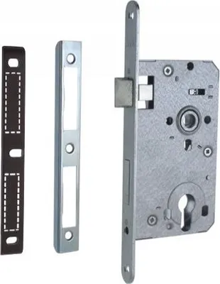 Image de Serrure de porte de chambre Serrure à encastrer PZ DIN-gauche 72/55 mm Z213