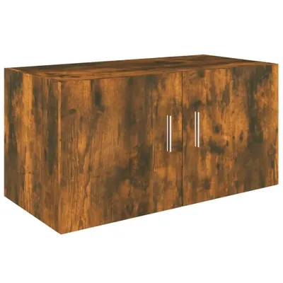 Obrázok produktu pre vidaXL Nástenná skrinka Smoked Oak 80x39x40 cm Materiál dreva