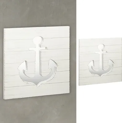 Produktbild von Dekospiegel Anker 39x39cm Spiegel maritim Schiffsanker Schiffszubehör Ankerplatz