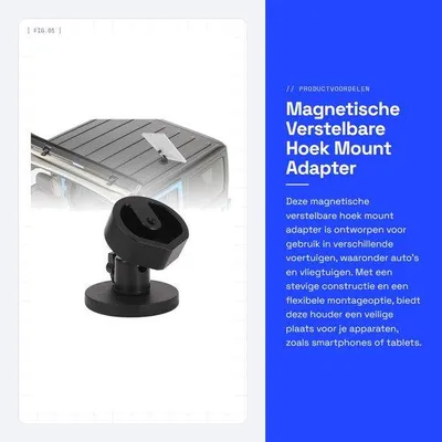 Produktbild von Magnetischer, verstellbarer Winkeladapter für Autohalterungen