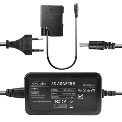 Produktbild von Netzteil mit Akkuadapter EP-5A für Nikon EH-5 - 9V 4,5A - 4,0 x 1,7 mm