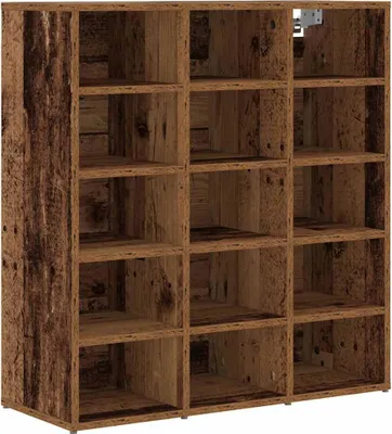 Zdjęcie produktu dla vidaXL Szafka na buty z odzyskanego drewna 77,5 x 30 x 83,5 cm Materiał drewnopochodny