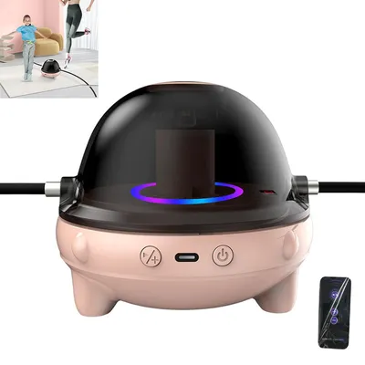 Produktbild von Bluetooth-Smart-Springseil, 10-stufige stufenlose Geschwindigkeit, automatische Abschaltung nach 15 Min., ideales Geschenk für Kinder und Sportfans