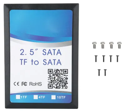Produktbild von TF/SDHC/SDXC/MMC-Karte zu SATA 2,5-Zoll-Festplattenbox mit Hochgeschwindigkeits-FT1307-Chip (nicht Inclube Disk)