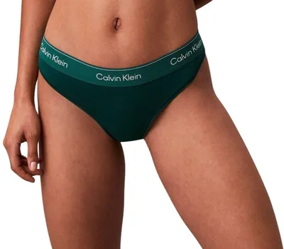 Productafbeelding van Calvin Klein dames string, stretch, blauw (turf), maat S