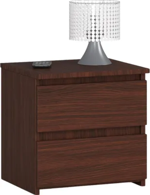 Produktbild von Kommode mit 2 Schubladen Kommode Schlafzimmer Flur Wohnzimmer Organizer Kommode mit Schubladen 40 cm breit 40 cm hoch | Venge Holz Highboard Sideboard Mehrzweckschrank Schrank schmal