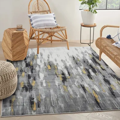 Produktbild von Conceptum Hypnose, Woopamuk257, Teppich (80 x 120), 70 % BAUMWOLLE / 30 % POLYESTER, Grau, 80 x 120 cm