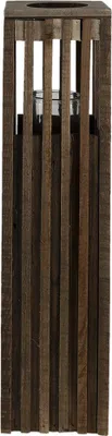 Image de Clayre & Eef Photophore 14x14x54 cm Bois brun