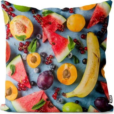 Produktbild von VOID Obst Beeren Smoothie Essen Kissenbezug Kissenhülle Sofakissen Kissen Deko Outdoor-Kissen Dekokissen