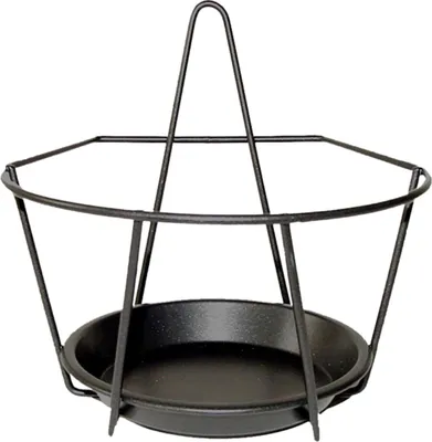 Obrázok produktu pre Esschert Design Geometrický nástenný držiak na kvety 17xh17cm kov čierny