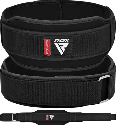 Produktbild von RDX Gewichthebergürtel für Männer und Frauen, strapazierfähige EVA-Schaumstoffpolsterung, Eisenschnalle, weiche Rückenstütze für Powerlifting, Bodybuilding und Gewichtheben, Fitness-Trainingsgeräte fürs Fitnessstudio
