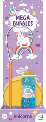 Image de Méga kit de bulles de savon Licorne Grandes bulles de savon liquide 450 ml 500118