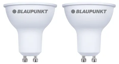 Immagine prodotto di Lampadina LED Blaupunkt GU10 - Faretto LED opaco - 5W (sostituisce 50W) - 500 lumen - 6000K (bianco freddo) - Non dimmerabile - Attacco GU10 - Confezione da 2