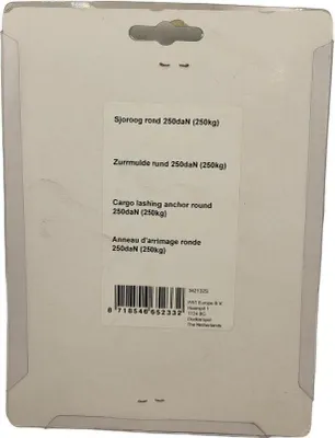 Produktbild von Ladungssicherungsanker rund im Blister