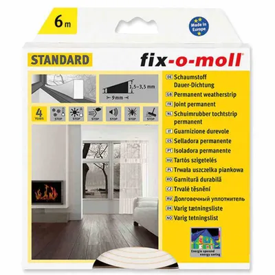 Produktbild von Schaumstoff-Dauer-Dichtung fix-o-moll 6m weiß