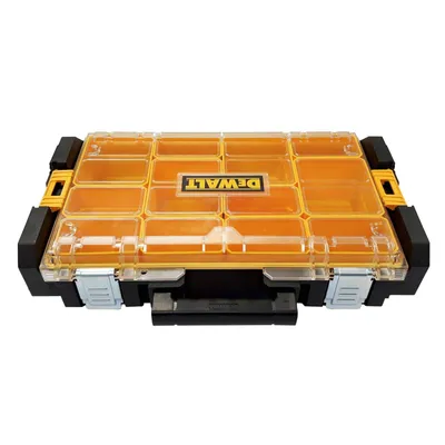 Produktbild von DeWALT DWST1-75522 ToughBox DS100 - Werkzeugbox, Werkzeugkoffer, Organizer mit Tough System - Zubehör-Teile sicher verstauen