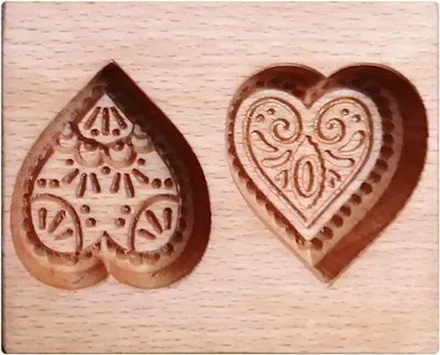 Produktbild von Holzformen für Kekse, Herzformen für DIY Kekse und Pfefferkuchen