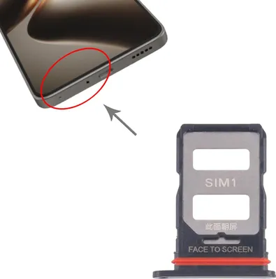 Produktbild von Für Xiaomi 14T 5G SIM Kartenhalter Dual SIM Card Tray Reparatur Ersatzteil Schwarz