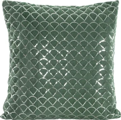 Produktbild von Dekorativer Kissenbezug Sofakissen MARGOT dunkelgrün 45x45