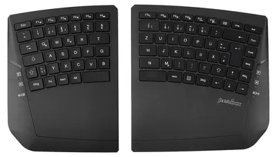 Produktbild von Perixx PERIBOARD-624 B DE - Kabellose ergonomische Split-Tastatur