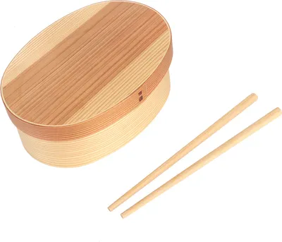 Zdjęcie produktu dla Bento Box, drewniane pudełko na lunch, drewniane pudełko na sushi, pojemnik na żywność, miska stołowa
