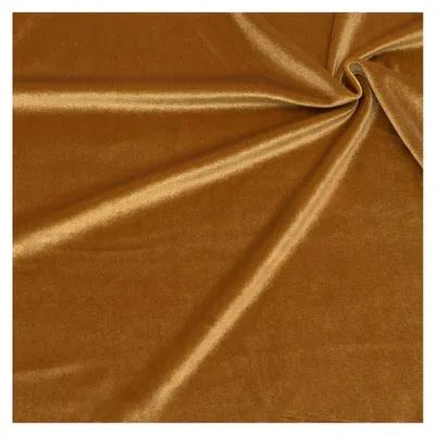 Produktbild von Stretch-Pannesamt Stoff - Meterware, Farbe Gold - Standard 100 - zum Nähen von Bekleidung, Kostümen und Dekorationen