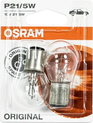 Immagine prodotto di Lampadine originali Osram Original Line 12V 7528-02B P21/5W doppio blister (2 pezzi)