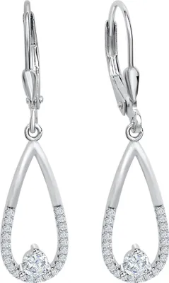 Produktbild von V Ohrhänger 925 Silber Zirkonia