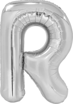 Immagine prodotto di Palloncino in foil lettera R argento - 88 cm