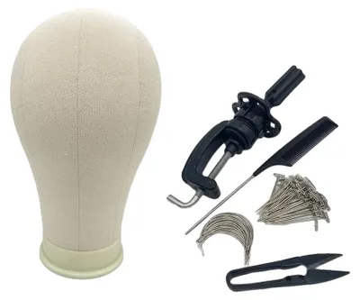 Produktbild von Mannequin-Kopf, multifunktionaler Halter, Styling-Display-Zubehör, 21 Kopfset 02