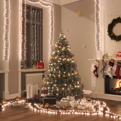 Produktbild von Möbel LED-Lichterkette mit 400 LEDs Warmweiß PVC - Weihnachtsgirlanden &15460