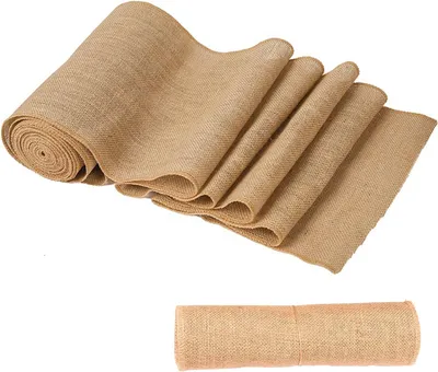 Produktbild von Jute Tischläufer 10 m x 20 cm, natürliche Jute, für Hochzeiten, Festdekoration