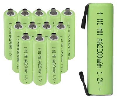 Obrázok produktu pre Nabíjateľná AA batéria, kapacita 2200 mAh, široká kompatibilita, 12 ks AA