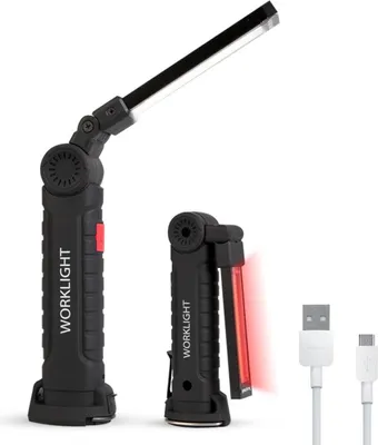 Produktbild von Werkstattlampe Taschenlampe Arbeitsleuchte Inspektionslampe mit Magnetfuß 2 LED