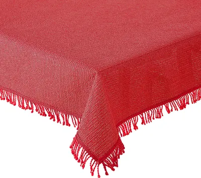 Produktbild von Tischdecke Gartentischdecke Rot 130x220 cmWeichschaum Outdoor PVC rechteckig Terrasse Balkon rutschfest