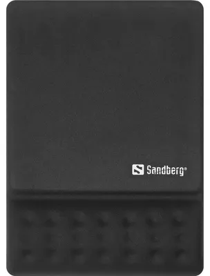 Produktbild von Sandberg 520-38, Schwarz, Einfarbig, Memory-Schaum, Handgelenkauflage, Anti-Rutsch-Basis
