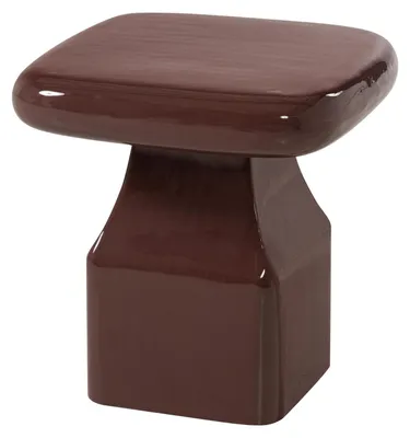 Produktbild von Lova Beisteltisch Metal Hochglanz Bordeauxrot