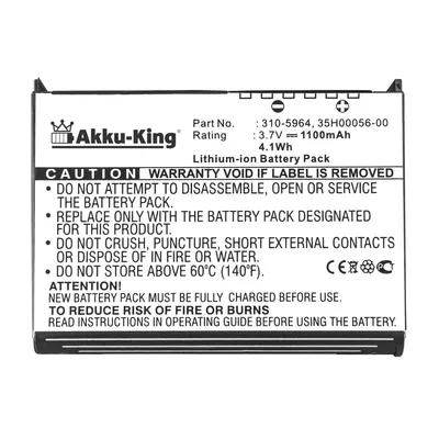 Produktbild von Akku kompatibel mit Dell 310-5965, U6192 - Li-Ion 1100mAh - für Axim X50 X50V X51 X51V