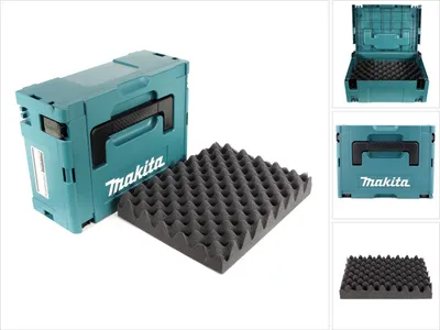 Produktbild von Systémový kufor Makita MAKPAC 2 - s univerzálnou vložkou pre 18 V akumulátorové náradie Makita skrutkovače píly brúsky