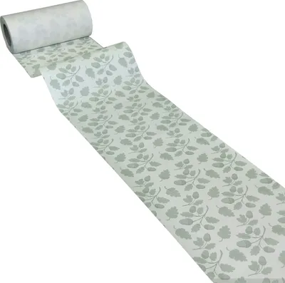 Produktbild von 50m x 0,20m JUNOPAX® Papier Tischband Blätter Motiv