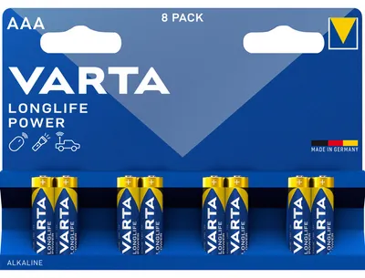 Productafbeelding van VARTA Batterij High Energy AAA 04903, alkalisch, 1,5V, VE8