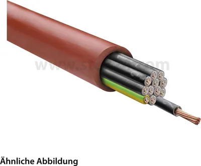 Immagine prodotto di Cavo HELU SiHF 12G1,5 mm² Cavo in silicone AD 14,0 mm Tensione nominale Uo/U 300 V/500 V - 1 metro